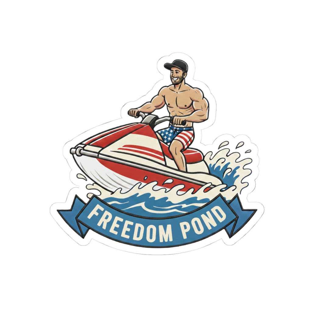 "Freedom Pond" Patriotic Pond Decal