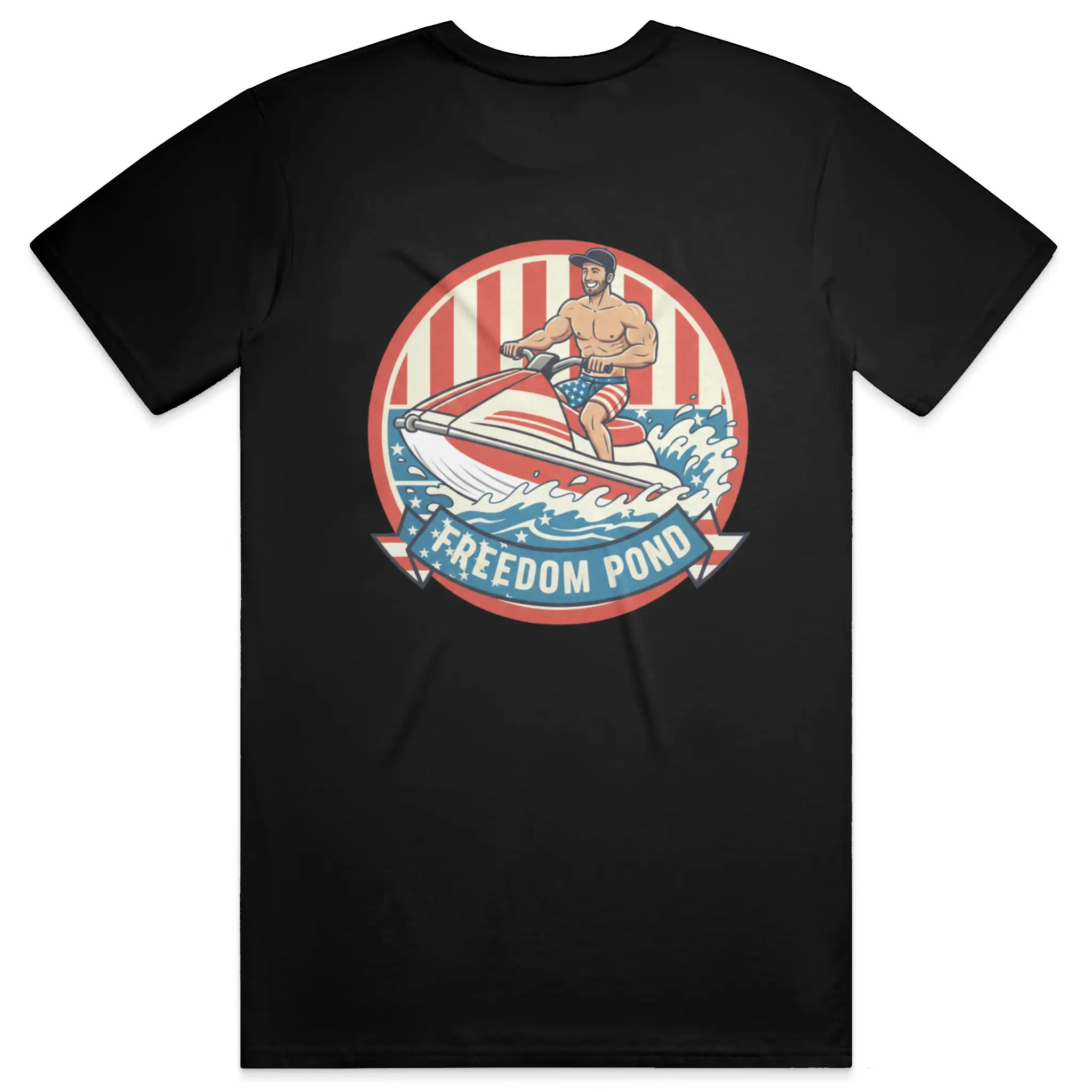 Freedom Pond Tee Front Back