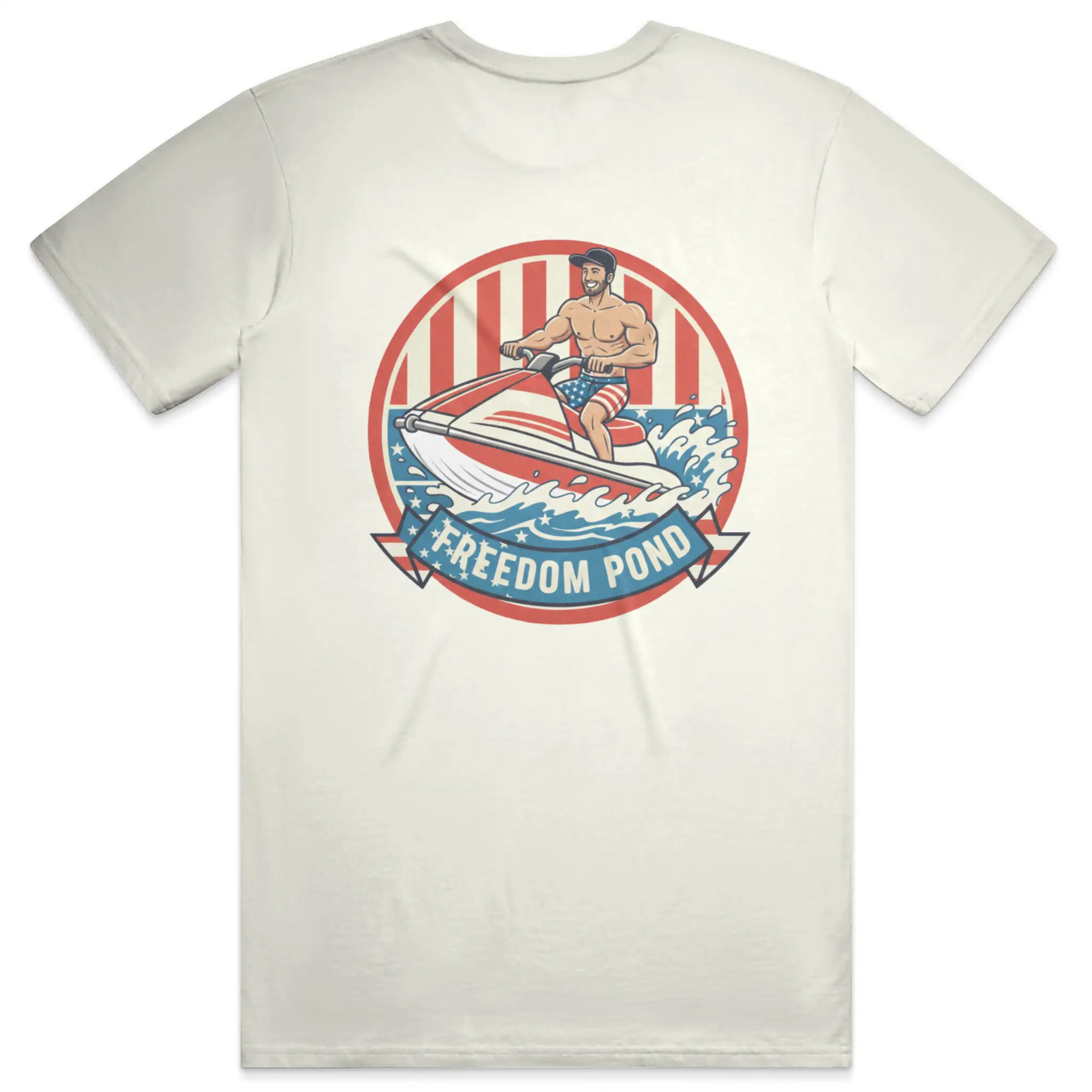 Freedom Pond Tee Front Back